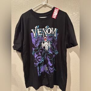NWT Marvel Disney Venom comic logo tee sz XL
